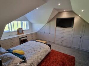 sloped ceiling fitted wardrobe