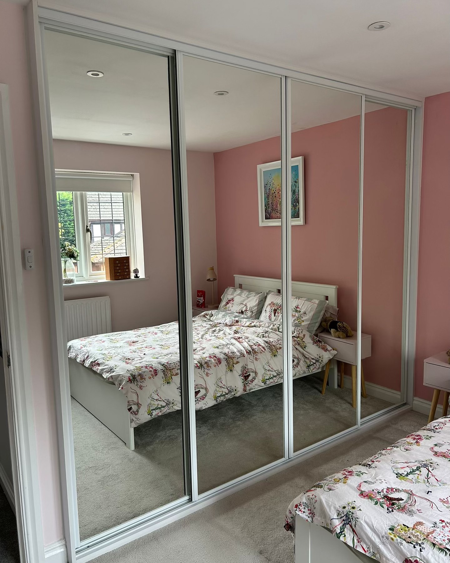 4 door mirrored sliding wardrobe