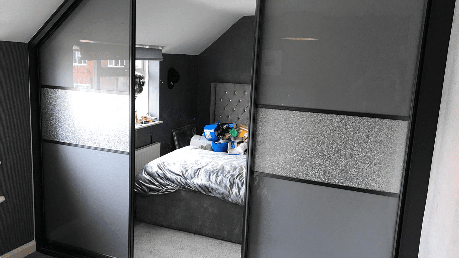 Grey Fitted Sliding Wardrobes - Glide and Slide Ltd Gloucester Gloucestershire