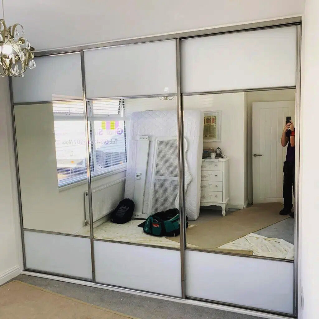 3 door and 3 panel style sliding wardrobe