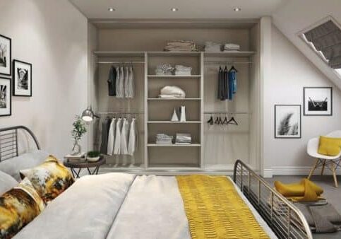 Open interior wardrobe by Glide and Slide