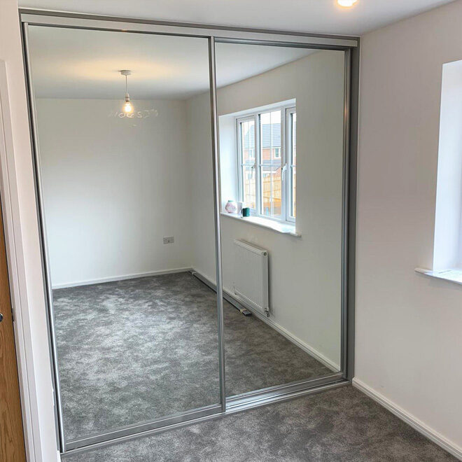 avon frame sliding mirrored wardrobes