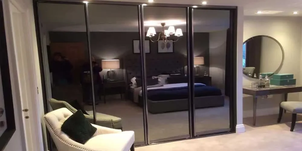 smoked glass wardrobe